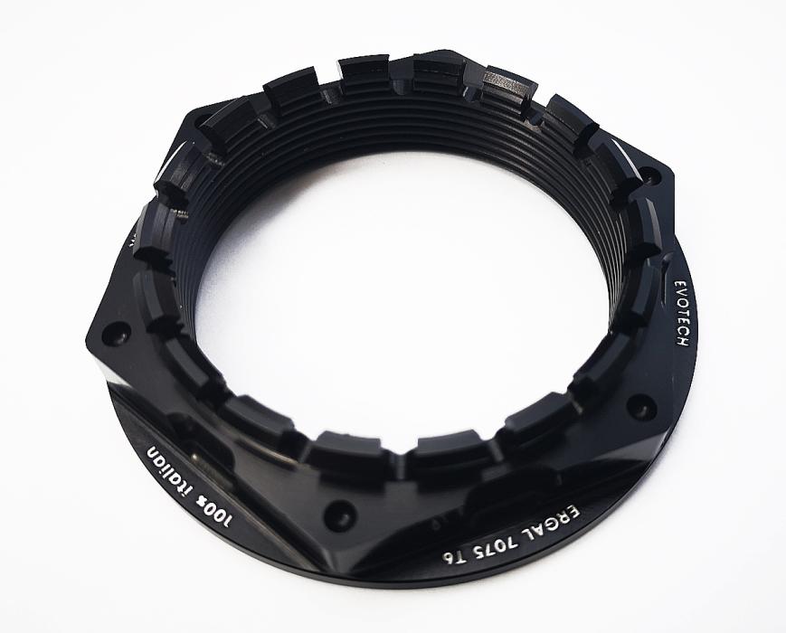Rear axle nut in duralumin for KTM 1290 - EVOTECH S.R.L - BLACK - Right